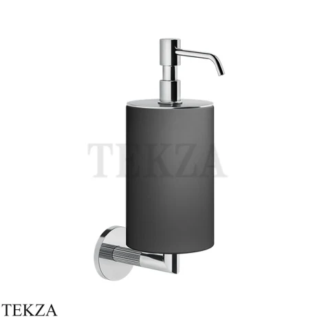 Gessi INGRANAGGIO Дозатор для жидкого мыла настенный черный 63814-031, хром глянец