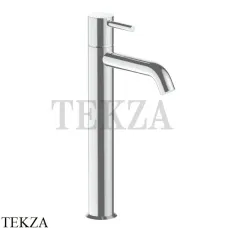 Fantini Nostromo Смеситель для раковины высокий, без гарнитура 5093E806WF, матовая сталь