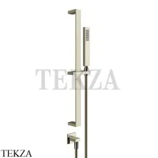 Gessi Rettangolo shower Штанга в комплекте с душевой лейкой, вывод 20142-720, Nickel PVD