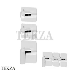 Newform Delta Zero Термостат для душа 2 потока, внешняя часть 69864E.01.014, белый матовый