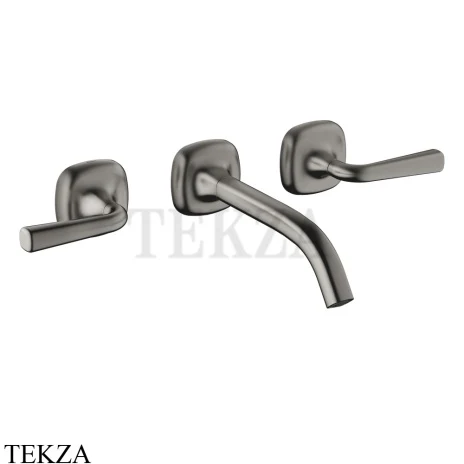 Dornbracht COYA Смеситель для раковины на 3 отв. 190, внешняя часть 36712414-99, Dark Platinum matt