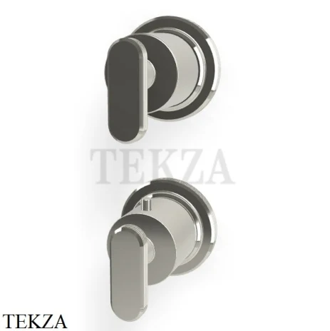 FIMA Carlo Frattini Park Line Термостат для душа, 2-3 потока, внешняя часть F1333N7LN, Nickel глянец