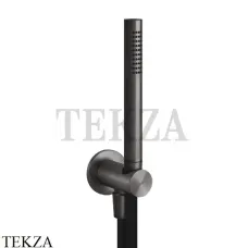 Gessi 316 SHOWER Душевой комплект, держатель, шланг 1,50 см 54023-707, Black Metal Brushed