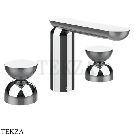Gessi Perle Смеситель для раковины на 3 отв., без гарнитура 74996-031, хром глянец
