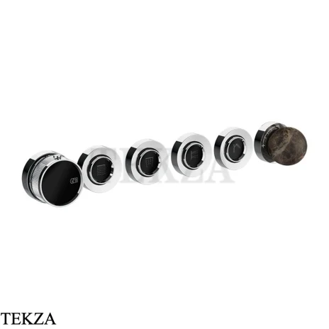 Gessi Perle Термостат для душа на 4 потока, внешняя часть 74136-031, хром глянец
