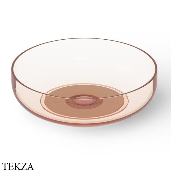 Dea Design Washbasins Раковина настольная D40 см Glasstech DD9101 400 R9, Brown Copper R9
