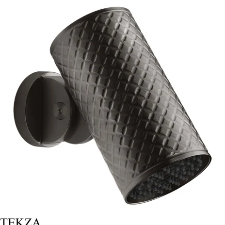 Gessi 316 SPOTWATER INTRECCIO Душевая головка настенного крепления, ливень 57213-707, Black Metal Brushed PVD