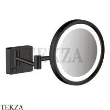 Hansgrohe AddStoris Зеркало для бритья с подсветкой 41790670, черный матовый