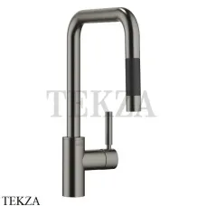 Dornbracht Meta Square Смеситель для кухни Pull-down функцией душа 33870861-99, Dark Platinum matt