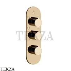 Gessi Ingranaggio-Anello Термостат для душа, 5 потоков, внешняя часть 43072-735, Warm Bronze