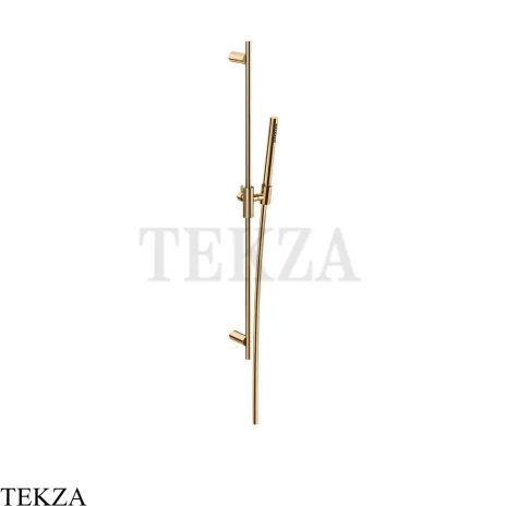 Gessi Incastri Штанга в комплекте с душевой лейкой и шлангом 75042-735, бронза глянец