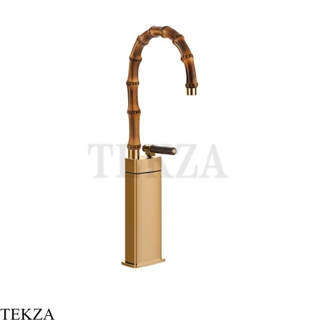 Gessi Jacqueline Смеситель для раковины высокий, без донного клапана 77205-735, бронза глянец