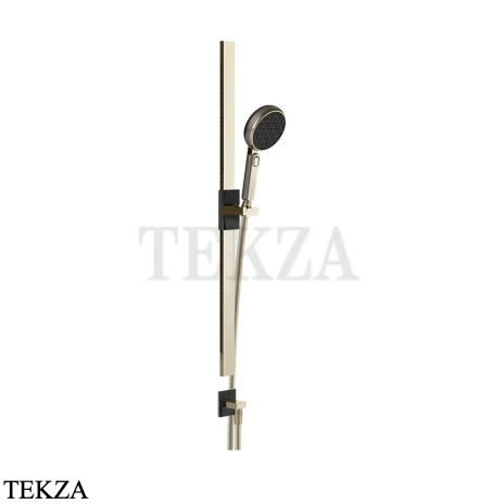 Gessi Haute Culture Shower Штанга в комплекте с душевой лейкой и выводом для воды 57142-720, никель глянец