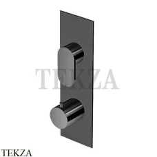 Zucchetti Octo Термостат для душа на 2 потока, внешняя часть ZOC646.P81, brushed total black PVD