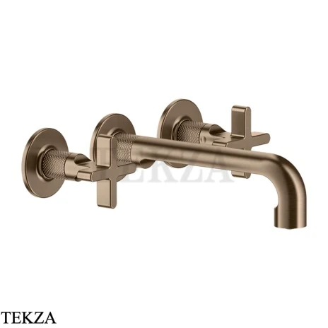 Gessi INCISO+ Смеситель для раковины на три отверстия, внешняя часть 58190-761, Coffee Bronze Br. PVD