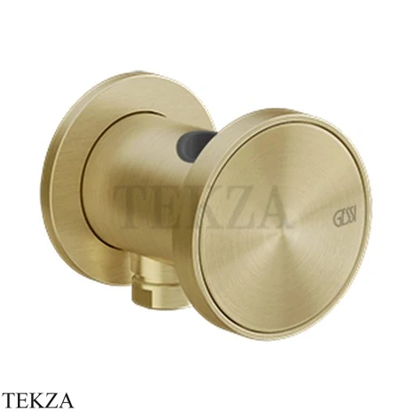 Gessi Origini ACCENT Держатель для душевой лейки с выводом воды 66161-727, Brushed Brass