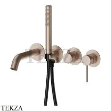 Newform XT Смеситель для ванны с гарнитуром, внешняя часть 4262E.M0.072, Copper Satin