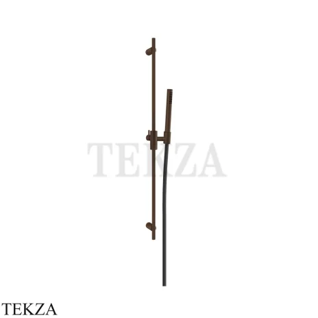 Gessi Habito CESELLO Штанга в комплекте с душевой лейкой и шлангом 70445-845, Dark Bronze