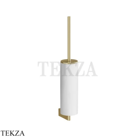 Gessi Origini Туалетный ершик настенный, белый 66419-727, Brushed Brass PVD