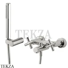 FIMA Carlo Frattini Maxima Смеситель для ванны, с гарнитуром, F5304SN, Brushed nickel