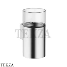 Dornbracht Стакан настенный с держателем, хрусталь прозрачный 83400979-93, Brushed Chrome Dornbracht Стакан настенный с держателем, хрусталь прозрачный 83400979-93, Brushed Chrome