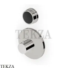 Zucchetti Savoir Термостат для душа, 1 поток, внешняя часть ZSV659.C8N, Nickel глянец-черный