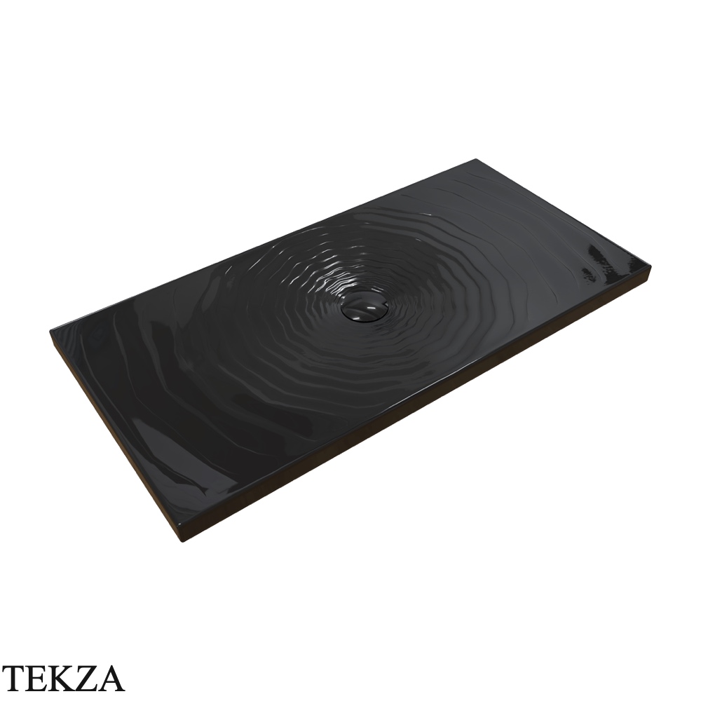 Flaminia Water Drop душевой поддон 140×70×5,5 см, чёрный глянец