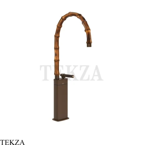 Gessi Jacqueline Смеситель для раковины высокий, без донного клапана 77237-845, бронза Dark Brush