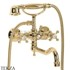 Migliore Lady Смеситель для ванны с поворотным изливом, с душевым гарнитуром 18847, золото глянец