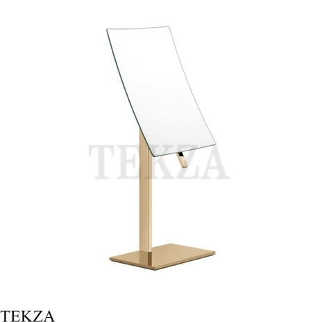 Gessi Rettangolo Зеркало косметическое поворотное х2, без подсветки 20988-735, Warm Bronze PVD