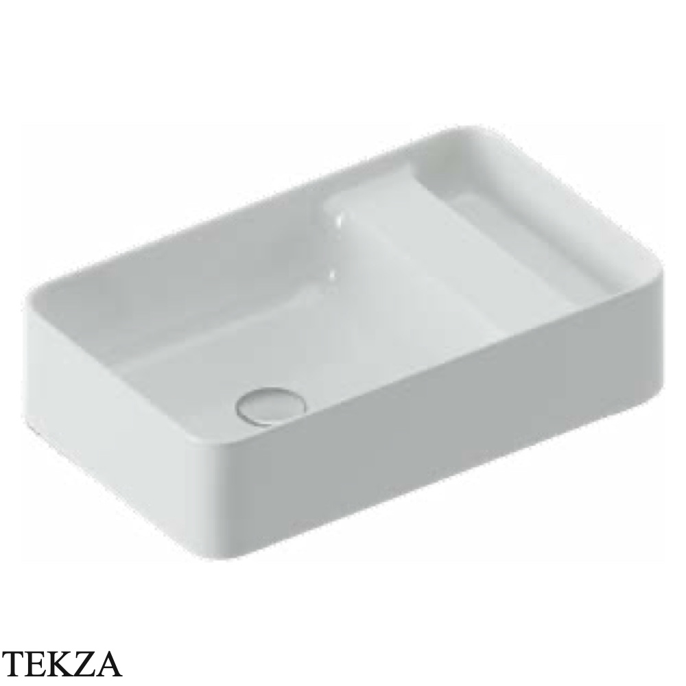 ArtCeram Brooklyn раковина подвесная и накладная The.Saniglaze с боковым сухим отсеком BNL003 01 34, белый глянец