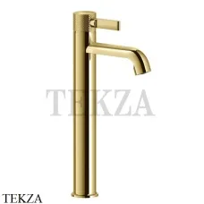 Gessi INCISO Смеситель для раковины высокий, с гарнитуром 58003-246, Gold PVD