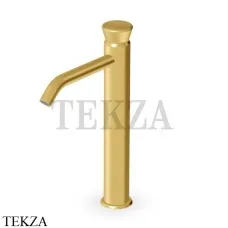 Zucchetti Sablier Смеситель для раковины высокий, без гарнитура ZSL558.XP41, brushed gold PVD