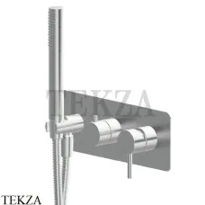Newform X-Steel 316 Душевой комплект смеситель 2 потока, ручной душ, сталь 69679EX.50.050, INOX Stainless steel
