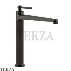Gessi VENTI20 Смеситель для раковины высокий, с донным клапаном 65003-707, Black Metal Brushed