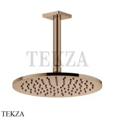 Gessi RILIEVO Потолочная душевая лейка D25 с кронштейном 59152-030, Copper глянец