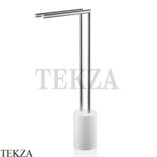 Decor Walther Stone White HT 2 Напольный полотенцедержатель 0971755, белый матовый-stainless steel