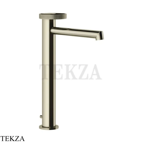 Gessi ANELLO Смеситель для раковины высокий, длинный, с донным клапаном 63305-720, Nickel PVD