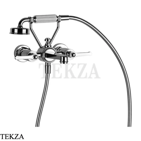 Gessi VENTI20 Смеситель ванна-душ с гарнитуром 65113-031, хром глянец