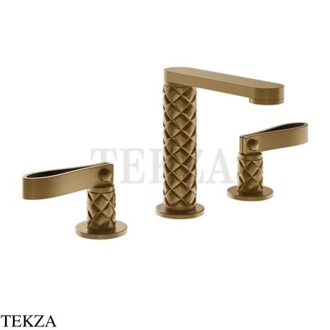 Gessi Pelle Laccetto Смеситель для раковины на 3 отв., без гарнитура, 78314-791, Deep Bronze Brushed PVD