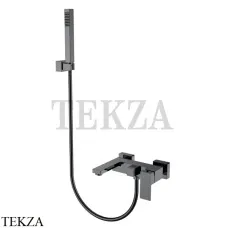 Boheme Qubic Смеситель для ванны, ручной душ с держателем 473-SGM, Shin Gun Metal