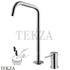 FIMA Carlo Frattini Spillo UP Смеситель для раковины на 2 отверстия, с гарнитуром F3271NDCR, хром глянец