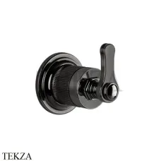Gessi VENTI20 Вентиль запорный, 1 поток, внешняя часть 65247-706, Black Metal PVD