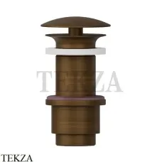 Newform Донный клапан для раковины 65-85 со свободным сливом 229.47.083, Groove Bronze