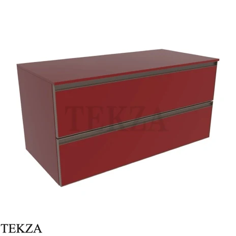 Flaminia Cubika тумба под раковину подвесная 105×50×50 см, 2 ящика, бордовый Bordeaux матовый
