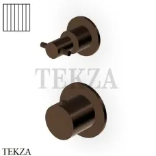 Zucchetti Helm Vertical Термостат для душа на 2-3 потока, внешняя часть ZH5806.XP21G2, brushed chocolate PVD