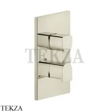 Gessi RILIEVO Термостат для душа на 1 поток, внешняя част 59132-720, Nickel PVD