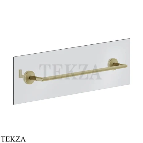 Gessi INGRANAGGIO Полотенцедержатель для крепления на стекло, 45 см 63926-727, Brushed Brass PVD