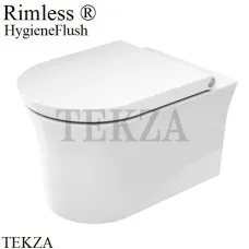 Duravit White Tulip Унитаз подвесной HygieneFlush, без ободка 2576092000, сиденье микролифт SoftClose, белый глянец