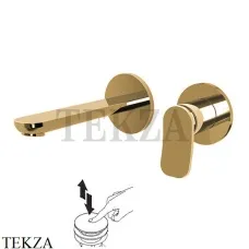 FIMA Carlo Frattini FLO Смеситель для раковины, внешняя часть, F3821WLX8OS, Brushed gold